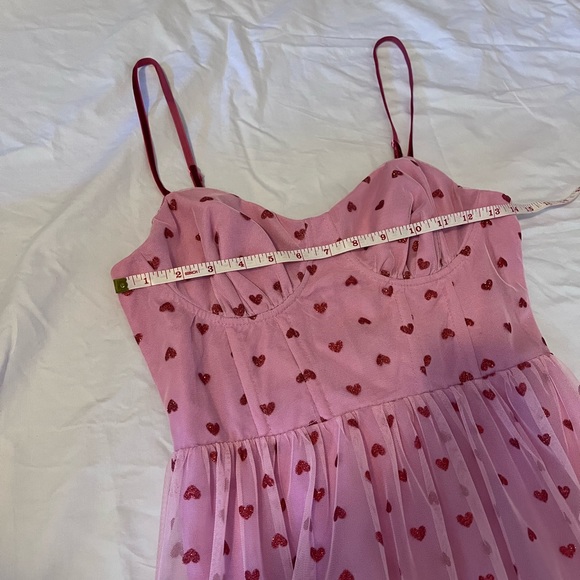 NWT Betsey Johnson Pink Heart Dress - Picture 8 of 12